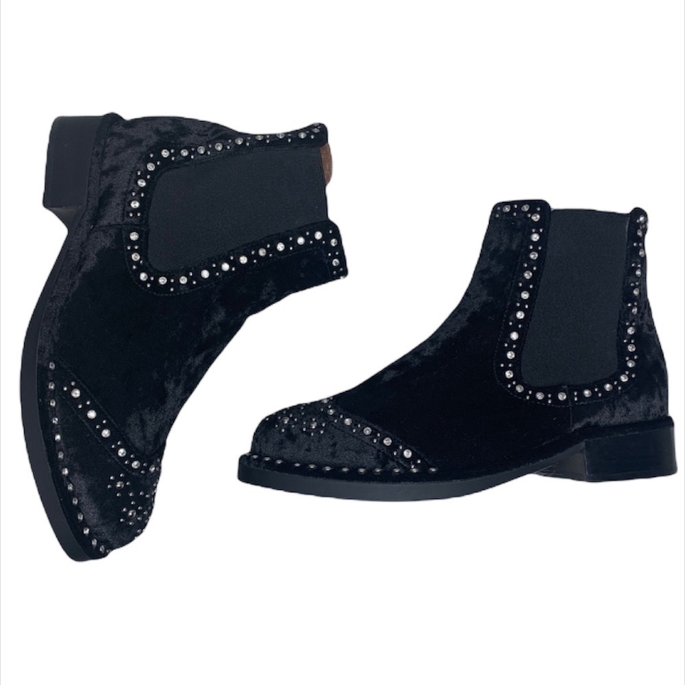 Jeffrey Campbell Galahad Crystal Embellish Booties